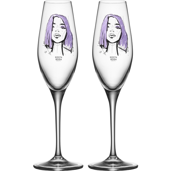 Champagneglas All About You 2-pack