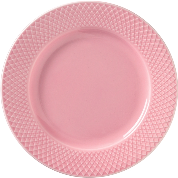 Lyngby Rhombe Color Tallrik Rosa