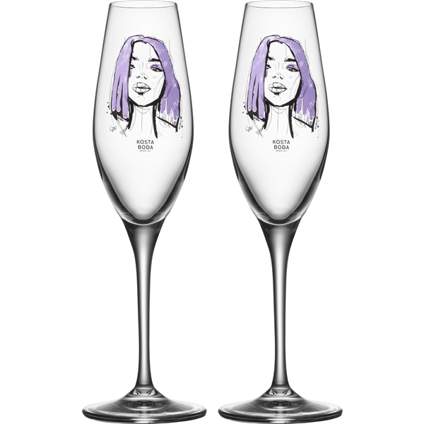 All About You Champagneglas 2-pack
