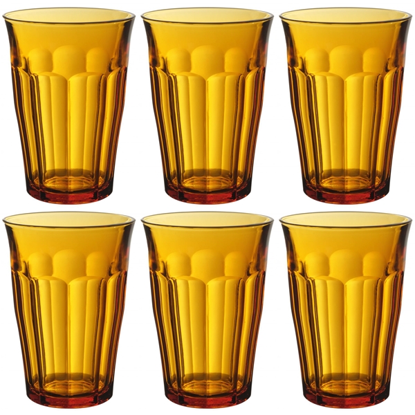 Duralex Dricksglas Picardie Amber 6-pack