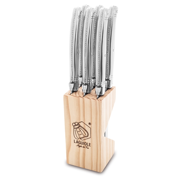 Grillknivar Laguiole Stainless Steel 6-pack