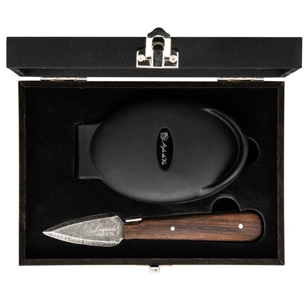 Ostronkniv Laguiole Wenge Black Stonewash set