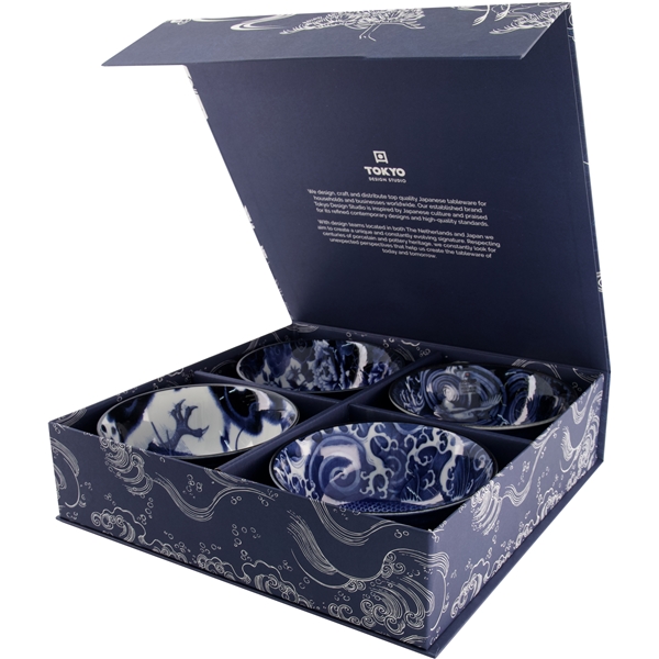 Mixed Bowls Japonism Giftset 4-pack 500ml