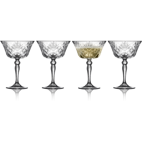 Melodia Champagneskål Krystal 26cl 4-pack