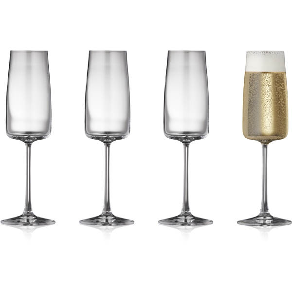Zero Champagneglas Krystal 30 cl 4-pack