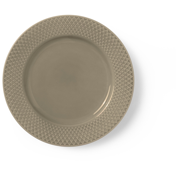 Lyngby Rhombe Earth Lunchtallrik 23cm