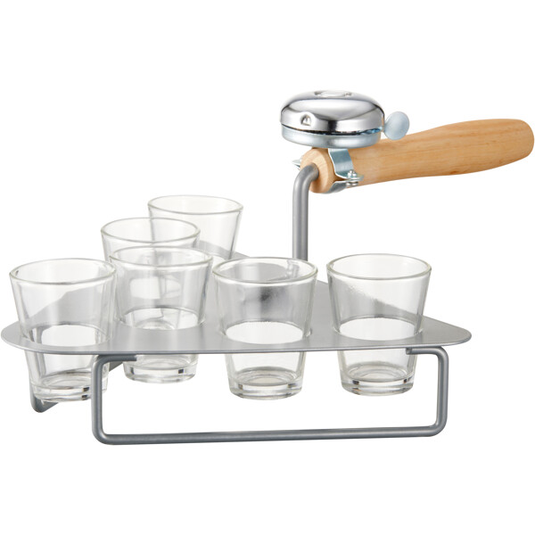 Mura Murslev med 6st glas och ringklocka