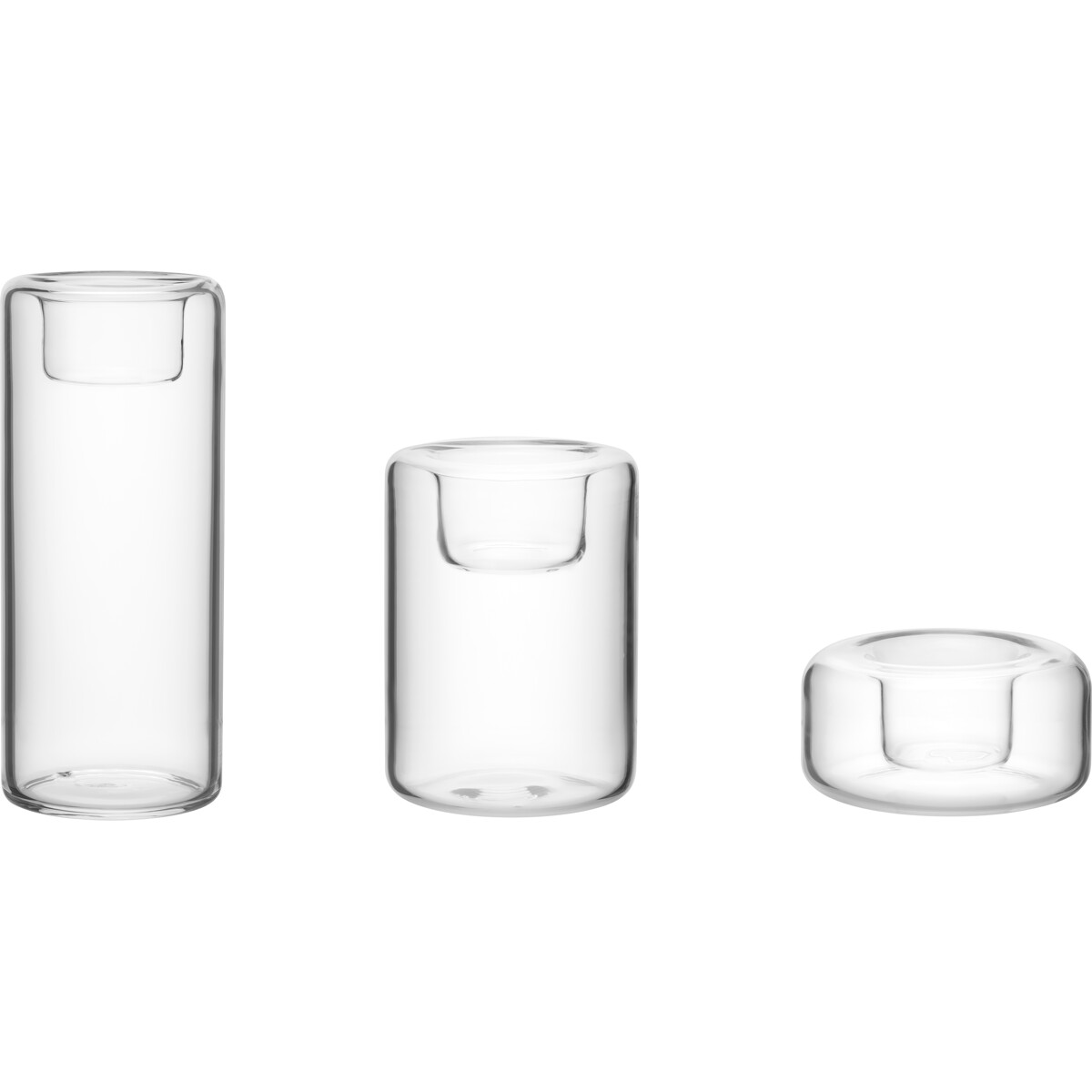 Happy Ljusstake 3-pack